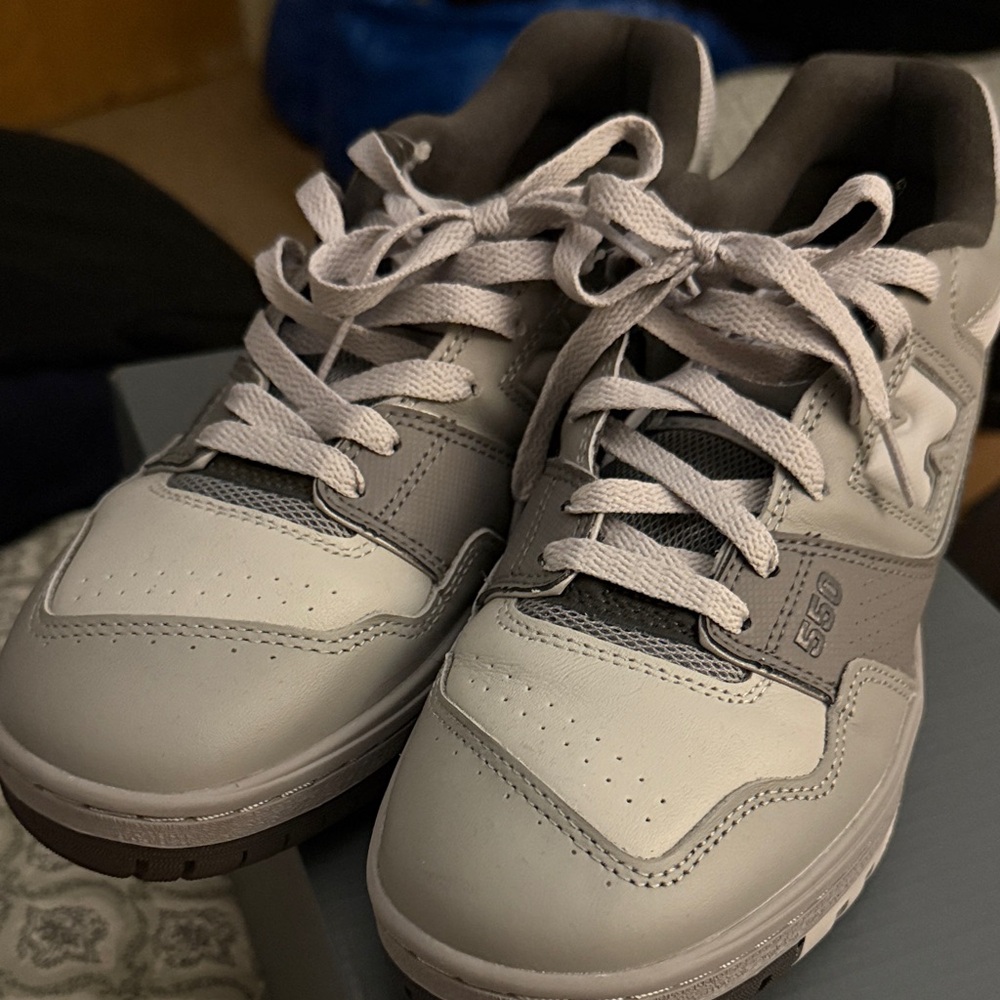 New Balance Light Gray and Dark Gray Athletic Shoes